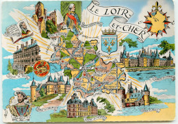 CARTE Du Loir Et Cher Du Département Map Du 41 RR 1228 - Blois