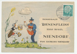 Illustrated Card Germany 1956 Bee - Honey - Postman - Otros & Sin Clasificación