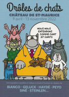 CPM Drôles De Chats Au Château De Saint Maurice (suisse) En 2022 - Comics