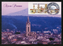 FRANCE (2011) - Carte Maximum Card ATM LISA - Journées Patrimoine - Aix-en-Provence - Église St. Jean + Ste. Victoire - 2010-... Illustrated Franking Labels