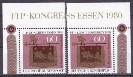 BRD 1980 Mi. Nr. 1065 **/MNH Eckrandpaar Oben Links/rechts (BRD1-5) - Unused Stamps