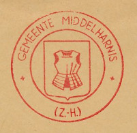 Meter Cover Netherlands 1966 Armor - Municipal Coat Of Arms Middelharnis - Militares