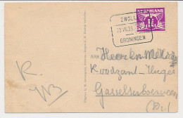 Treinblokstempel : Zwolle - Groningen V 1933 - Unclassified