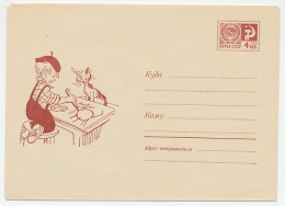 Postal Stationery Soviet Union 1968 Cat - Drawer - Painter - Altri & Non Classificati