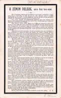 Belgique - Courcelles - Faire Part Deces De Mr Zénon Sylvain Delsuc Redacteur Dessinateur Aux Chemin De Fer De L'état - Sonstige & Ohne Zuordnung
