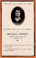 Généalogie *  Germaine AGERON - Décédé Le 5/05/1945 - Drôme - (26)  * - Religion & Esotericism