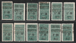 ALGERIE - COLIS POSTAUX - N°27/37  */** (1929-32) 12 Valeurs - Parcel Post