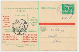 Spoorwegbriefkaart G. NS271 C - Middelburg - Veere 1945 - Ganzsachen