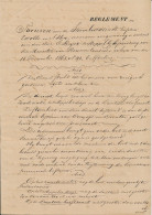 Reglement Stoombootdienst Zwolle - Assen 1863 - Lettres & Documents