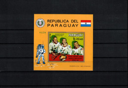 Paraguay 1970 Space / Weltraum Apollo 13 Block Postfrisch / MNH - Amérique Du Sud