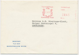 Meter Cover Netherlands 1977 Service Of The Royal House - The Hague - Royalties, Royals