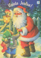 PÈRE NOËL Bonne Année Noël Vintage Carte Postale CPSM #PBL088.FR - Santa Claus