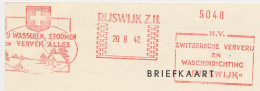 Meter Card Netherlands 1942 Swiss Washing Facility And Dyeing - Rijswijk - Disfraces