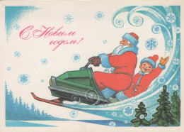 PÈRE NOËL Bonne Année Noël Vintage Carte Postale CPSM #PBB099.FR - Santa Claus