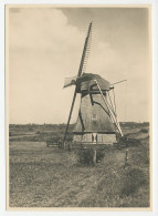 Postal Stationery Netherlands 1946 Windmill - Wolvega - Windmills