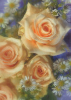 FLOWERS Vintage Postcard CPSM #PBZ425.GB - Bloemen