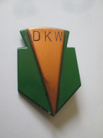 Embleme De Moto Allemand DKW Vers 1930/German DKW Motorcycle Emblem 1930s,size=55x37 Mm,weight=30 Grams - Autres & Non Classés