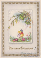 EASTER CHICKEN EGG Vintage Postcard CPSM #PBP214.GB - Pâques