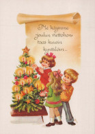 Happy New Year Christmas CHILDREN Vintage Postcard CPSM #PAY038.GB - Nouvel An