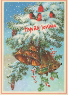 Happy New Year Christmas BELL Vintage Postcard CPSM #PAW847.GB - Nouvel An