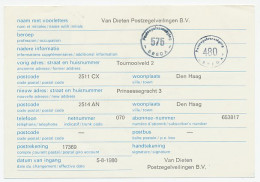 Verhuiskaart G. 46 Particulier Bedrukt Den Haag 1980 - Postwaardestukken
