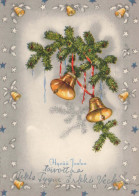 Happy New Year Christmas BELL Vintage Postcard CPSM #PAT557.GB - Neujahr