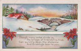 Buon Anno Natale Vintage Cartolina CPSMPF #PKD155.IT - Nieuwjaar