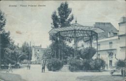 Cs291 Cartolina Aversa Piazza Principe Amedeo Provincia Di Caserta 1927 - Caserta