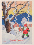 Buon Anno Natale GNOME Vintage Cartolina CPSM #PBL681.IT - Nouvel An