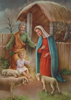 Vergine Maria Madonna Gesù Bambino Natale Religione Vintage Cartolina CPSM #PBB885.IT - Virgen Mary & Madonnas