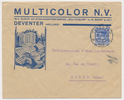 Firma Envelop Deventer 1932 - Kleur- Staalkaartenfabriek - Unclassified