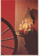 Buon Anno Natale CANDELA Vintage Cartolina CPSM #PAW045.IT - Nieuwjaar