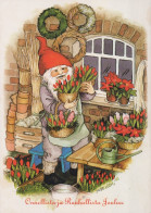 BABBO NATALE Natale Vintage Cartolina CPSM #PAK062.IT - Kerstman
