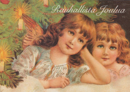 ANGELO Buon Anno Natale Vintage Cartolina CPSM #PAH051.IT - Angeles