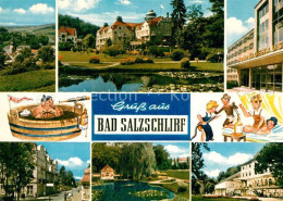 73017951 Bad Salzschlirf Kurhaus Moorbadehaus Park Schwanenweiher Bad Salzschlir - Autres & Non Classés