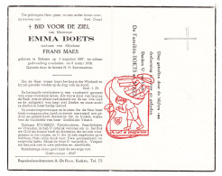 DP Emma Boets ° Stekene 1887 † 1958 X Frans Maes - Andachtsbilder