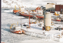 Greenland PPC Nuuk Havnen (Harbour Hafen) I Godthåb KGH 252 Polar Card (2 Scans) - Groenlandia