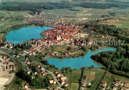 73016342 Bad Waldsee Fliegeraufnahme Stadtsee Schloss-See Bad Waldsee - Bad Waldsee