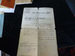 VP-34,  Certificat D'aptitude Au Grade De Sous Officier Dans La Réserve, 123e Régiment D'infanterie, 1902 - Documents Historiques