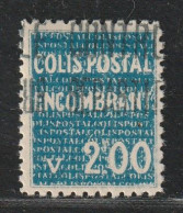 ALGERIE - COLIS POSTAUX - N°38 * (1935-38) 2f Bleu - Postpaketten