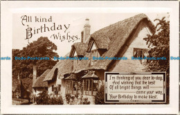 R075162 All Kind Birthday Wishes. Im Thinking Of You Dear To Day. RP. 1929 - World