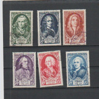 1949 N°853 à 858 Célébrités Série Turgot Oblitérés (lot 204) - Used Stamps