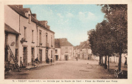 Nozay * Arrivée Par La Route De Nort , Place Du Marché Aux Porcs * Villageois - Autres & Non Classés