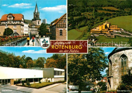 73012249 Rotenburg Fulda Fuldabruecke Bundesschule Hallenbad Kirche Rotenburg Fu - Sonstige & Ohne Zuordnung