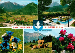 73012216 Bad Oberdorf Allgaeuer Alpvieh Alpenrosenbluete Kneippbad Panorama Enzi - Hindelang