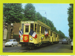 59 VALENCIENNES Tram Tramway Fiat 500 Peugeot 404 VOIR DOS - Valenciennes