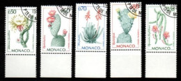 MONACO    -  1994 .   Y&T N° 1966 à 1970 Oblitérés . Cactus. Série Complète. - Oblitérés