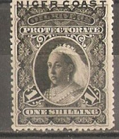 Niger Coast Protectorate 1893 - Queen Victoria 1 Shilling - Oil Rivers - Sc 42 MH - Nigeria (...-1960)