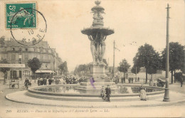 CPA France Reims Fontaine Bartholdi - Reims