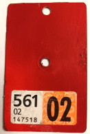 Velonummer Bern BE 2002, Velovignette BE (Code 02 = BE) - Kennzeichen & Nummernschilder
